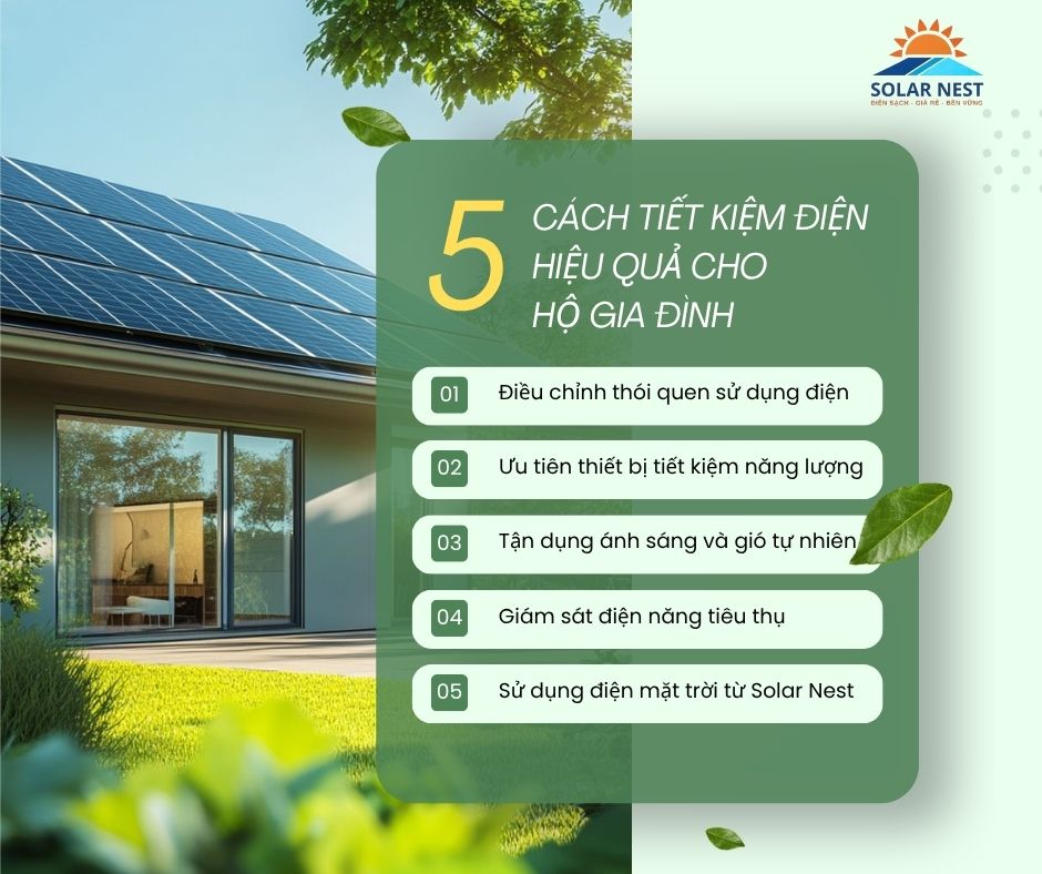 5 cách tiết kiệm điện
